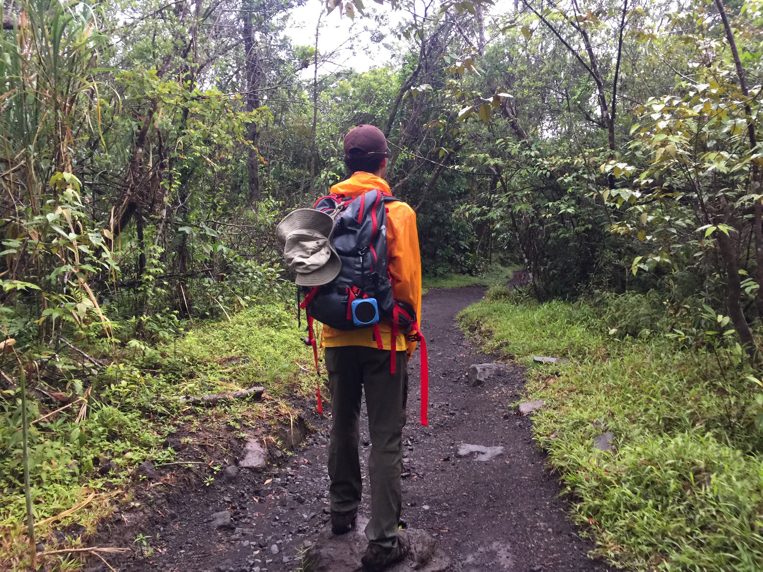 Person hiking in Costa Rica. No source.