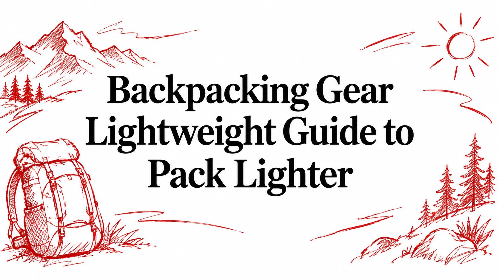 Backpacking Gear Lightweight Guide to Pack Lighter