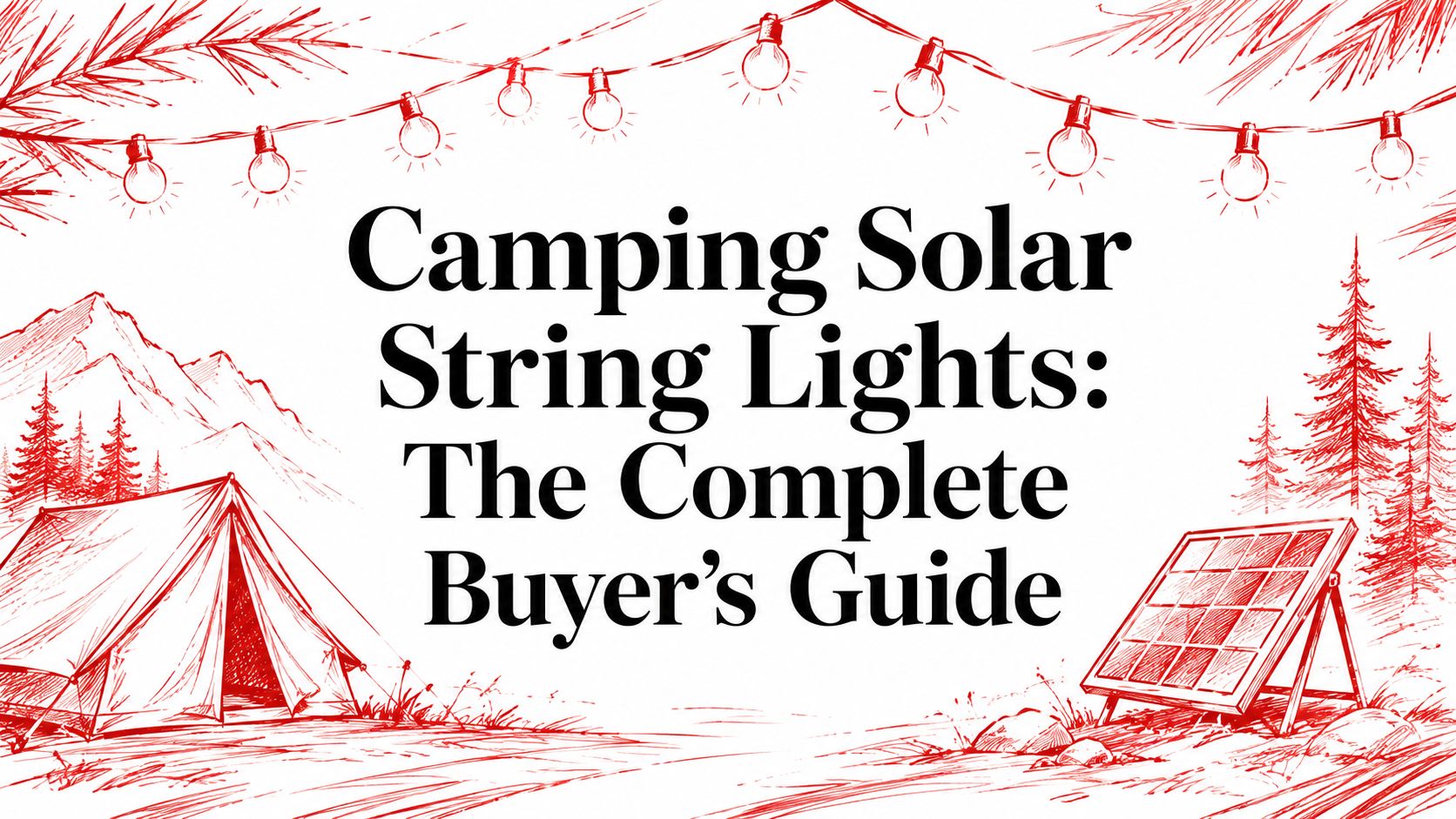 Camping Solar String Lights: The Complete Buyer's Guide