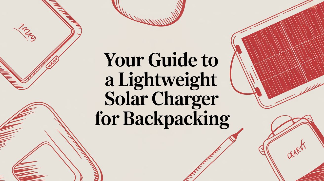 Your Guide to a Lightweight Solar Charger for Backpacking