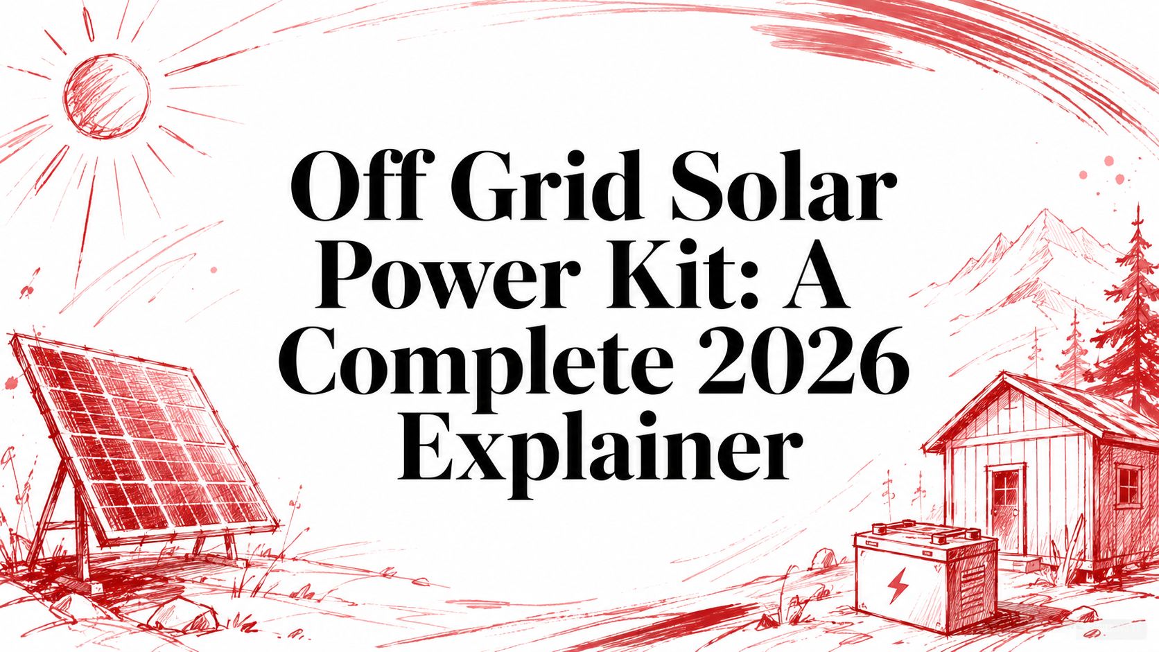 Off Grid Solar Power Kit: A Complete 2026 Explainer