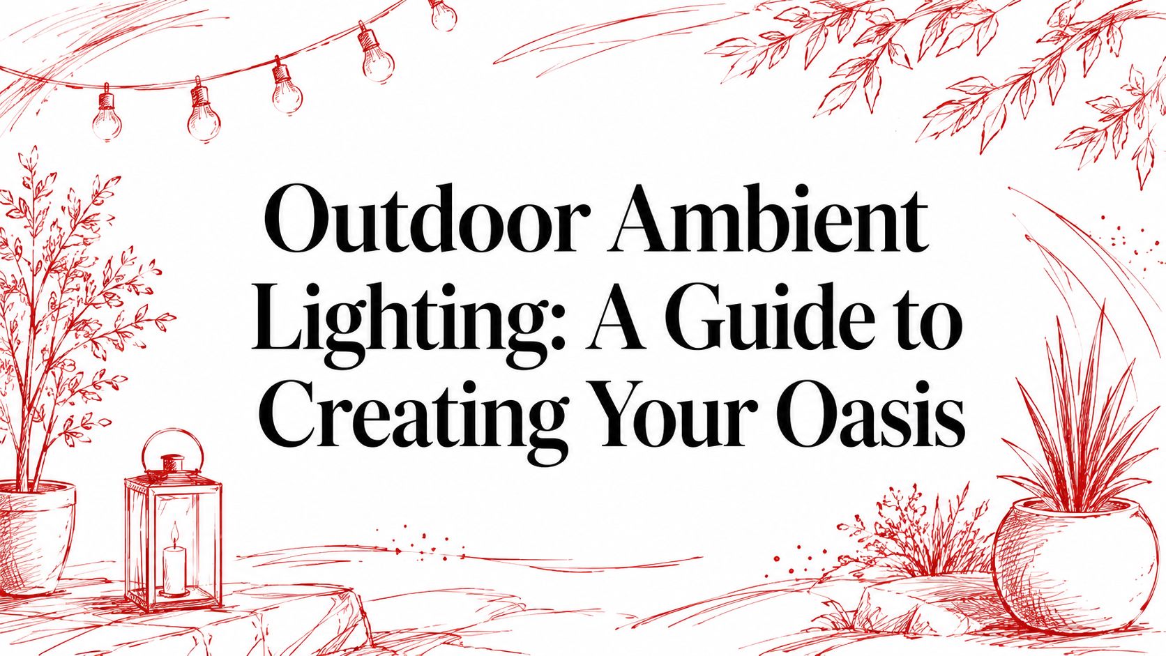 Outdoor Ambient Lighting: A Guide to Creating Your Oasis