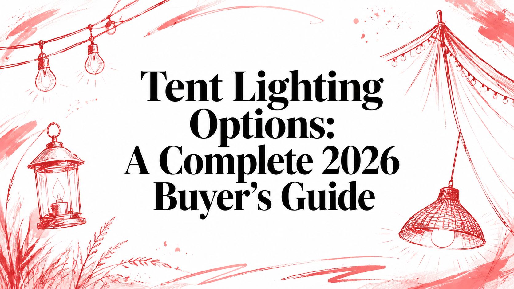 Tent Lighting Options: A Complete 2026 Buyer's Guide