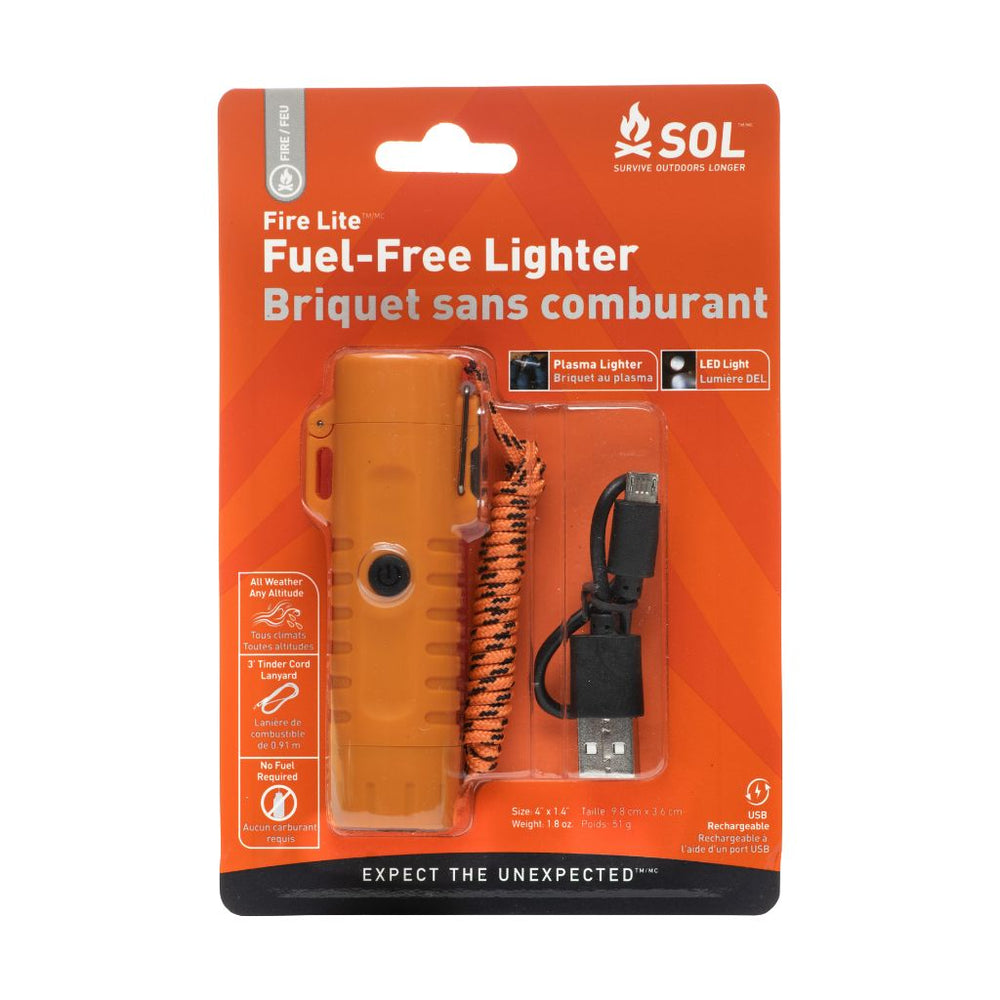 Fuel-Free Lighter product packaging on a white background