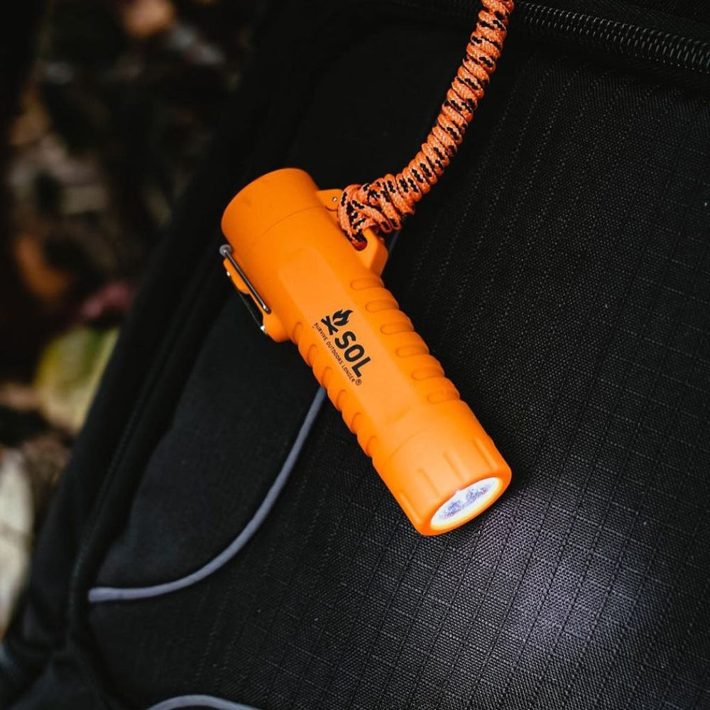 Fuel Free Lighter clipped to a bag