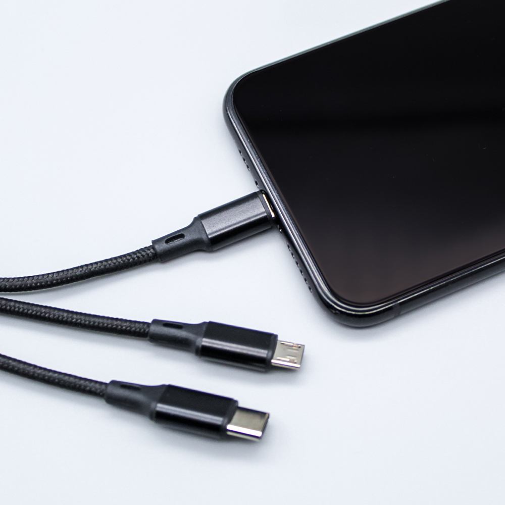 Cable plugged into a phone