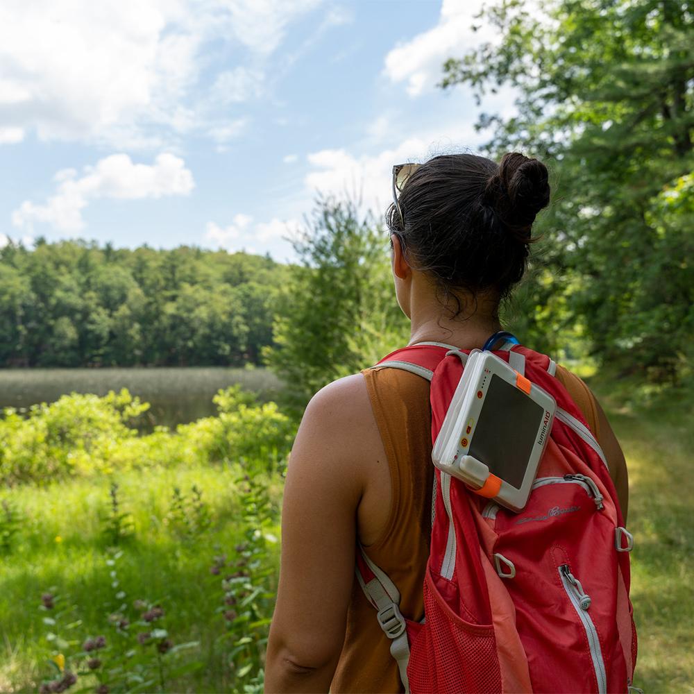 Titan packs flat and can be strapped to a backpack, great for backpacking.