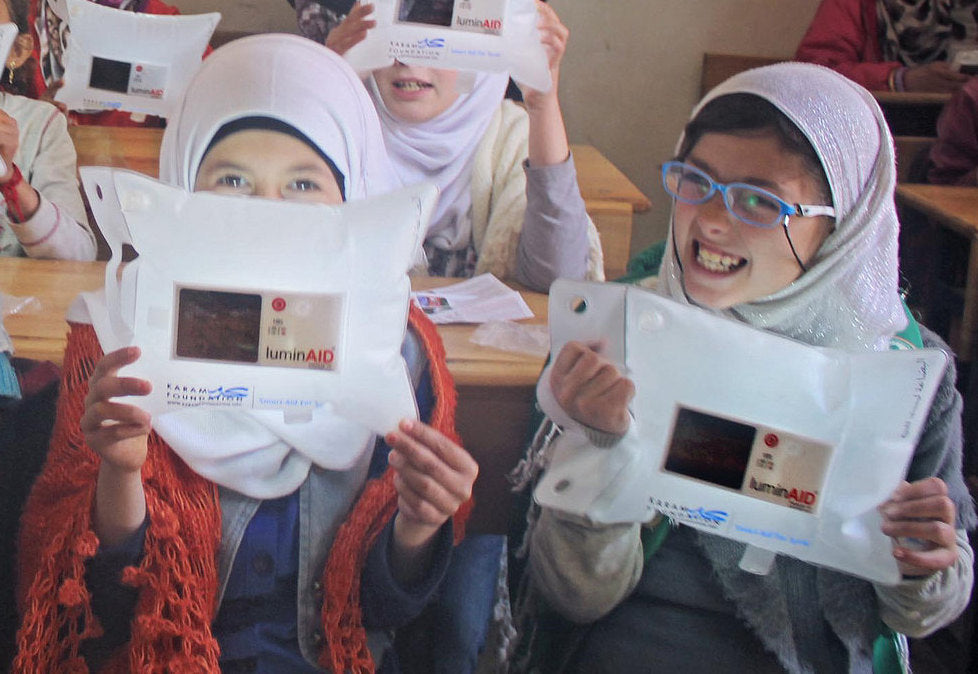 Karam Foundation Delivers LuminAID Lights and Smart Aid to Displaced Syrians