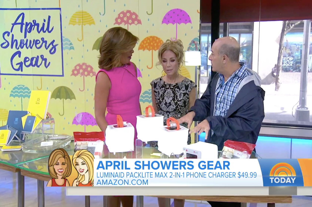 Today Show Features LuminAID Solar Phone Charger for Best Spring Gear
