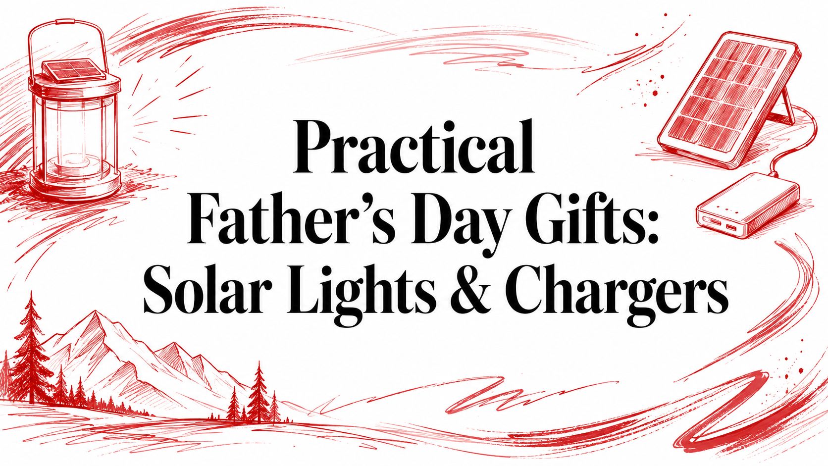 Practical Father's Day Gifts: Solar Lights & Chargers