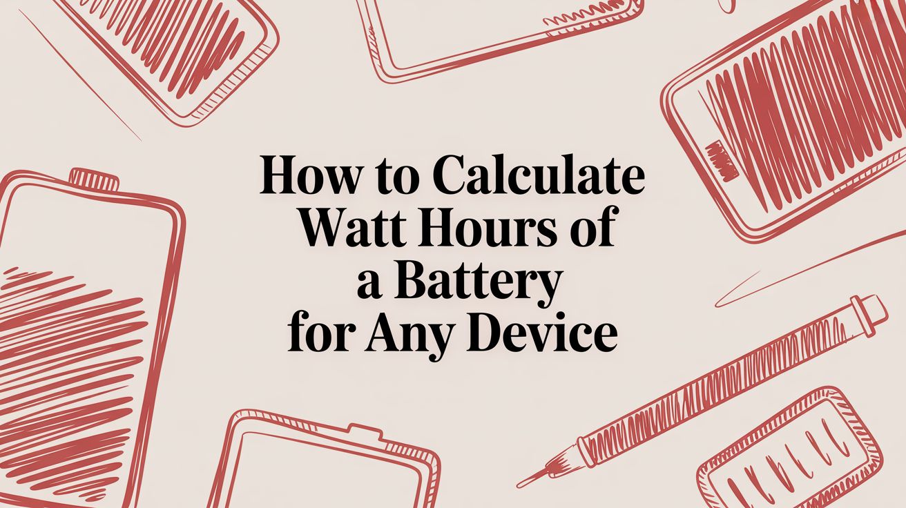 How to Calculate Watt Hours of a Battery for Any Device