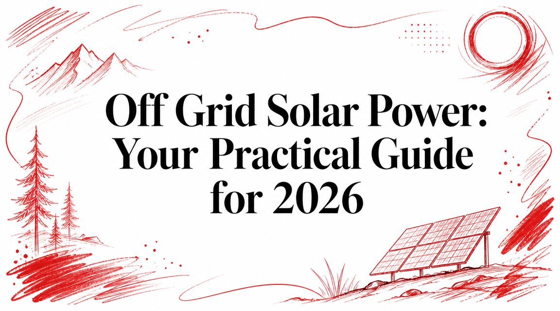 Off Grid Solar Power: Your Practical Guide for 2026