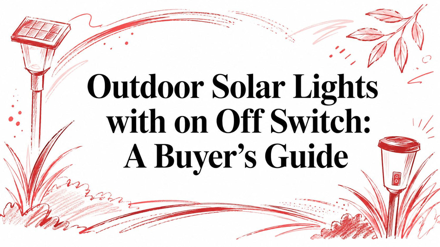 Outdoor Solar Lights with on Off Switch: A Buyer's Guide