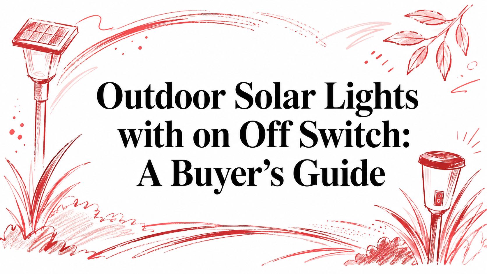 Outdoor Solar Lights with on Off Switch: A Buyer's Guide