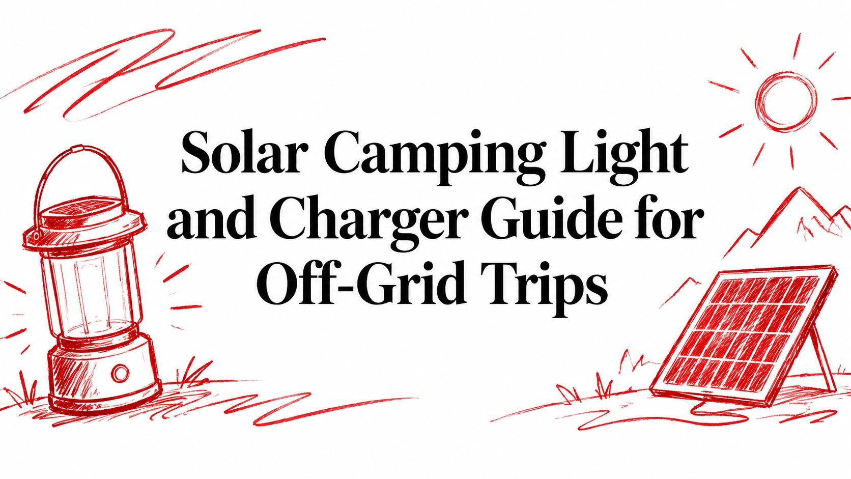 Solar Camping Light and Charger Guide for Off-Grid Trips