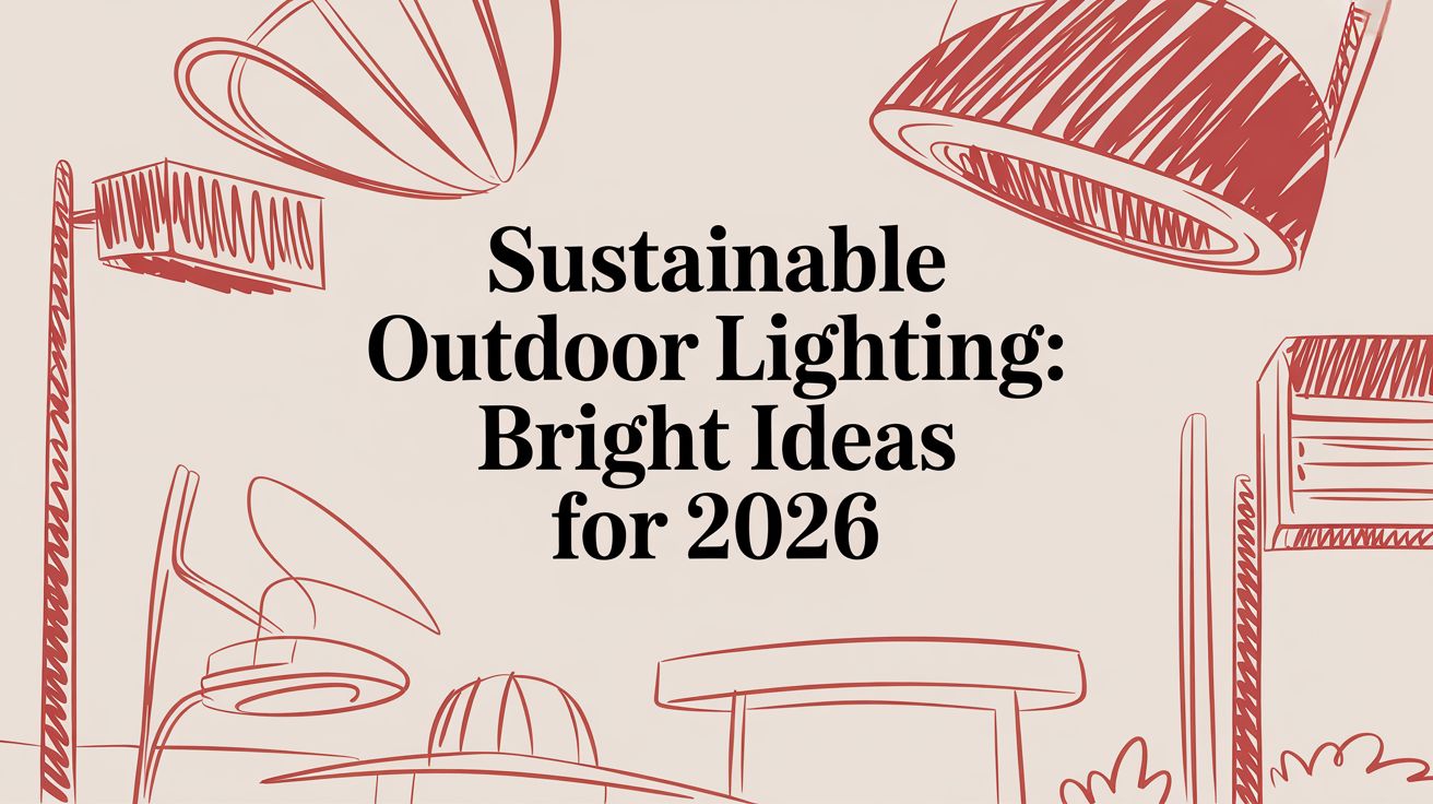 Sustainable Outdoor Lighting: Bright Ideas for 2026