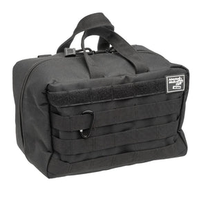 Black MOLLE Pro bag with multiple straps on a white background