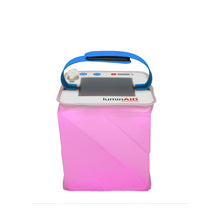 Nova Colors lit up with pink light