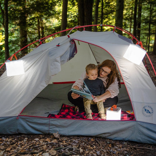 Titans light up the campsite, great for reading.