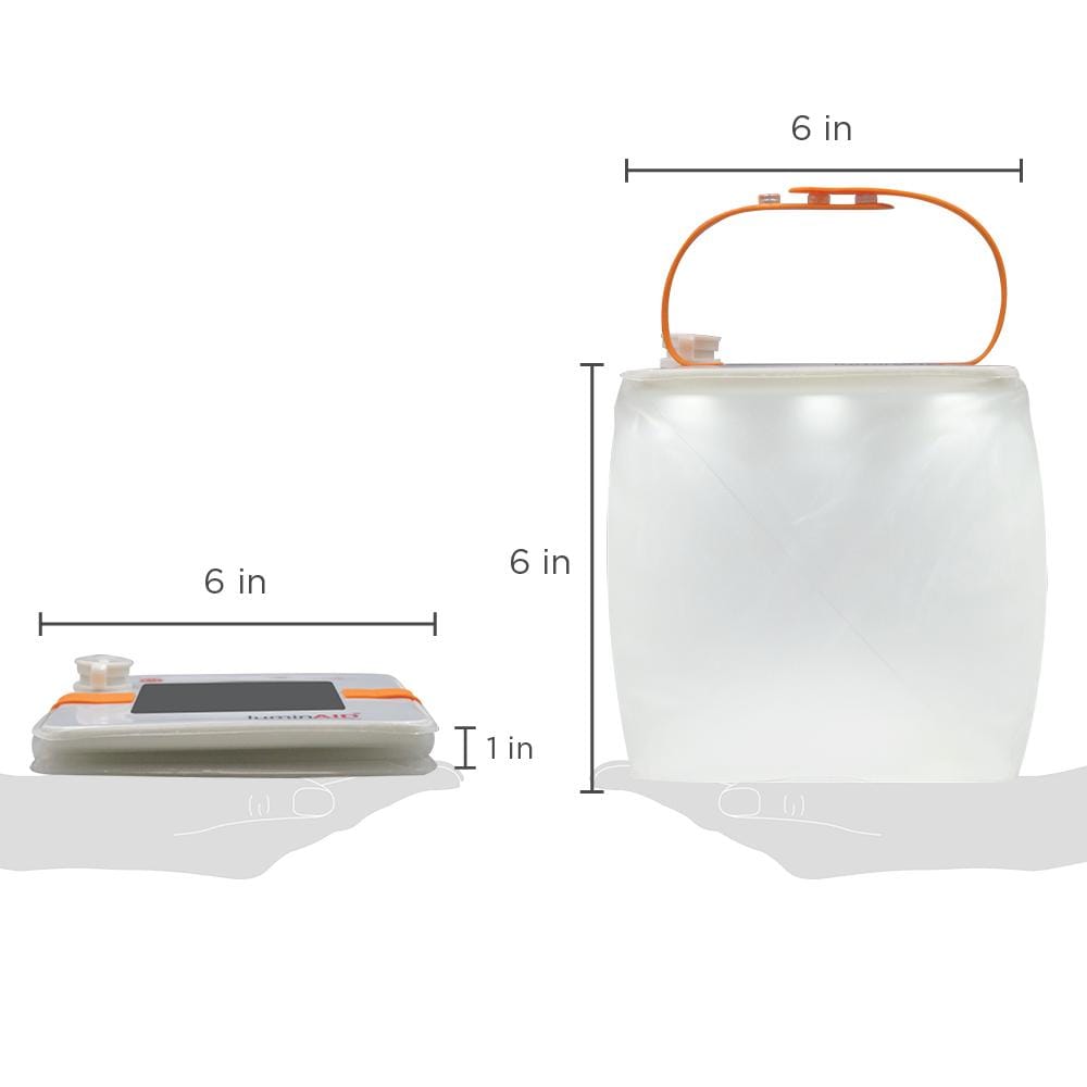 Packlite max pack flat to 1 inch and can be expanded to 6 inches.